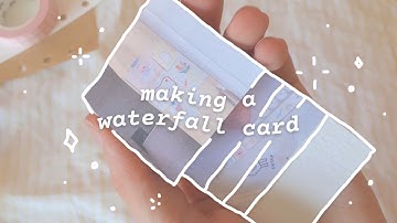 making waterfall cards + journal with me 🌙
