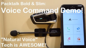 Cardo Natural Voice-Command Demo. Best By FAR!!! PACKTALK BOLD/SLIM, FREECOM 4x, FREECOM 4+