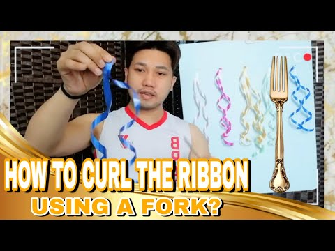 HOW TO CURL THE RIBBON USING A FORK? || Meet Mikeys Vlog