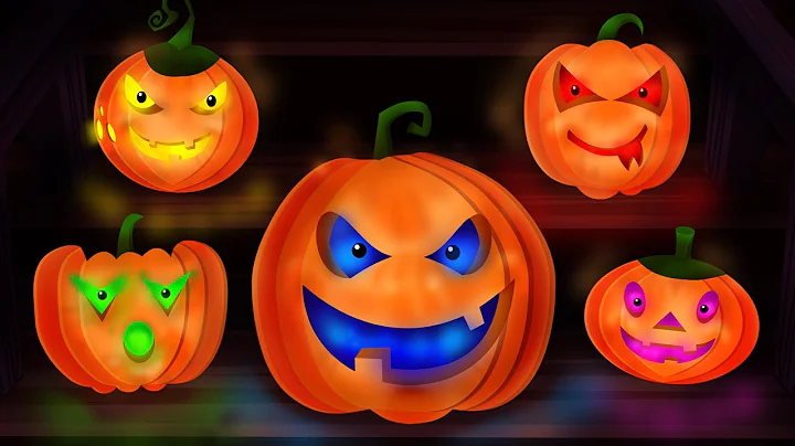 Five Little Pumpkins | Scary Childrens  Nursery Rhymes Video For kids