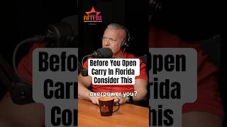 It's 100% your right to open carry in Florida but consider this...  #floridasheriff