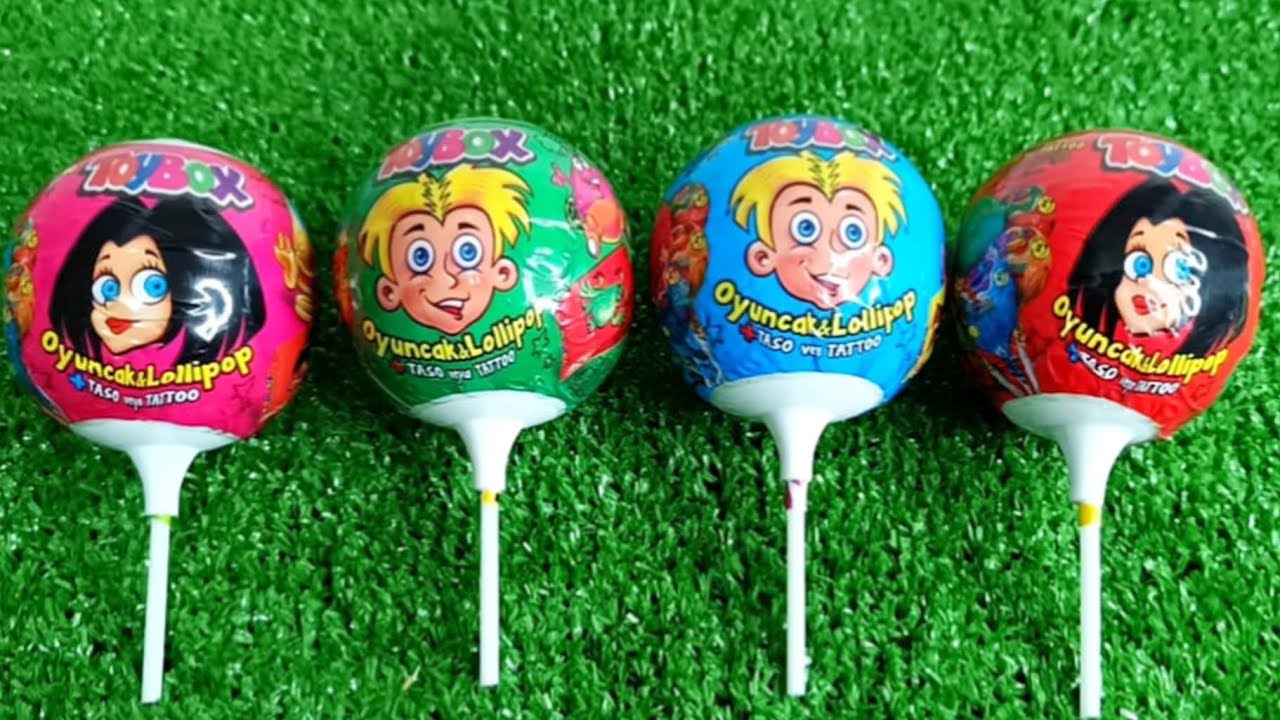 Satisfying video asmr lollipops candy and chocolate yummy candy Cutting video 