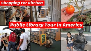 Finally Dishwasher Ki Shopping Ho Gayi~ Public Library Tour in America~ Life of Indian Mom in Abroad
