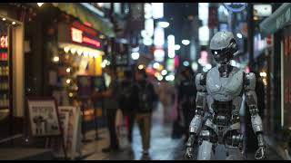 Cyborg Lofi Walk: Exploring Gangnam #lofi #backgroundmusic #chill #study