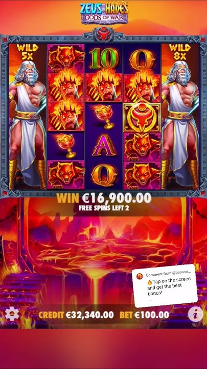 TOP BONUS FOR SUBSCRIBER IN ZEUS VS HADES #casino #slots #bigwin #zeus ...