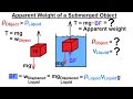 Physics - Mechanics: Fluid Statics: Buoyance Force (6 of 9) Apparent Weight of a Submerged Object