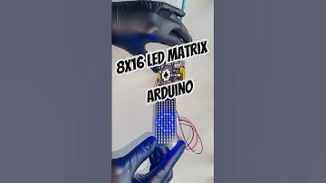 Arduino Tutorial: How to use 8x16 LED Matrix with Arduino. #arduino #arduinoproject #robot #diy