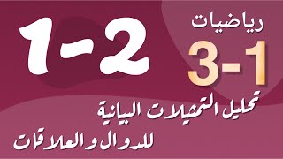 رياضيات 3 - ثالث ثانوي - درس : تحليل التمثيلات البيانية للدوال والعلاقات