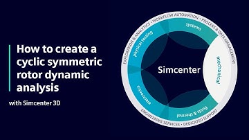 HOW TO | How to create a cyclic symmetric rotor dynamic analysis with Simcenter 3D | Tutorial