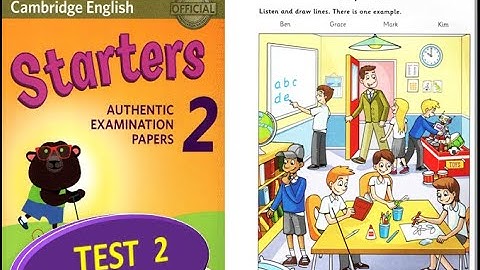 STARTER AUTHENTIC 2 TEST 2 WITH ANSWER KEY #english #starters #cambridgeenglish
