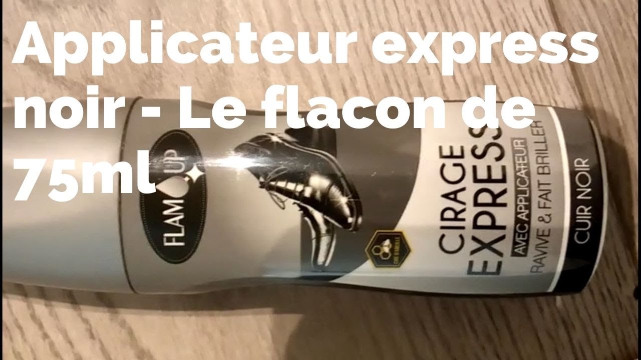 Cirage noir avec applicateur, U (75 ml)  La Belle Vie : Courses en Ligne -  Livraison à Domicile