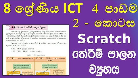 Grade 8 ICT textbook 4th lesson programing development part 2 | 8 ශ්‍රේණිය ICT 4 වන පාඩම දෙවන කොටස