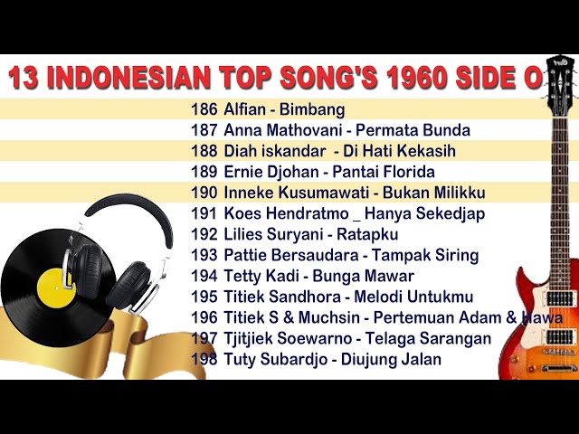 #TembangKenangan#A15#13 INDONESIAN TOP SONG'S 1960 SIDE O (Original Song's) class=