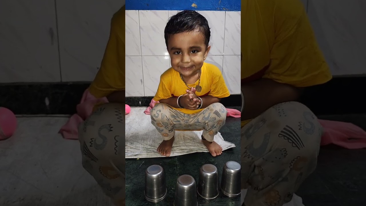 Brain development  activitiy for toddlers 😀 kanha dar gya aag se ??😧