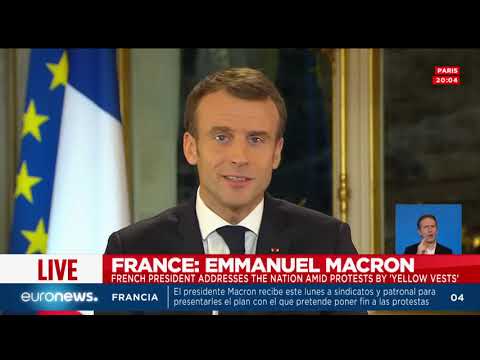 Macron: "Quiero declarar el estado de emergencia económica y social"