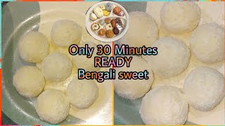 only 3 Ingredients sweet Bengali Kacha Golla Recipe Under 30 Minutes|| paneer Laddu Recipe in tamil