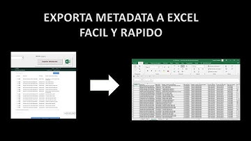 Exportar Informacion CFDI a Excel (Metadata a Excel)