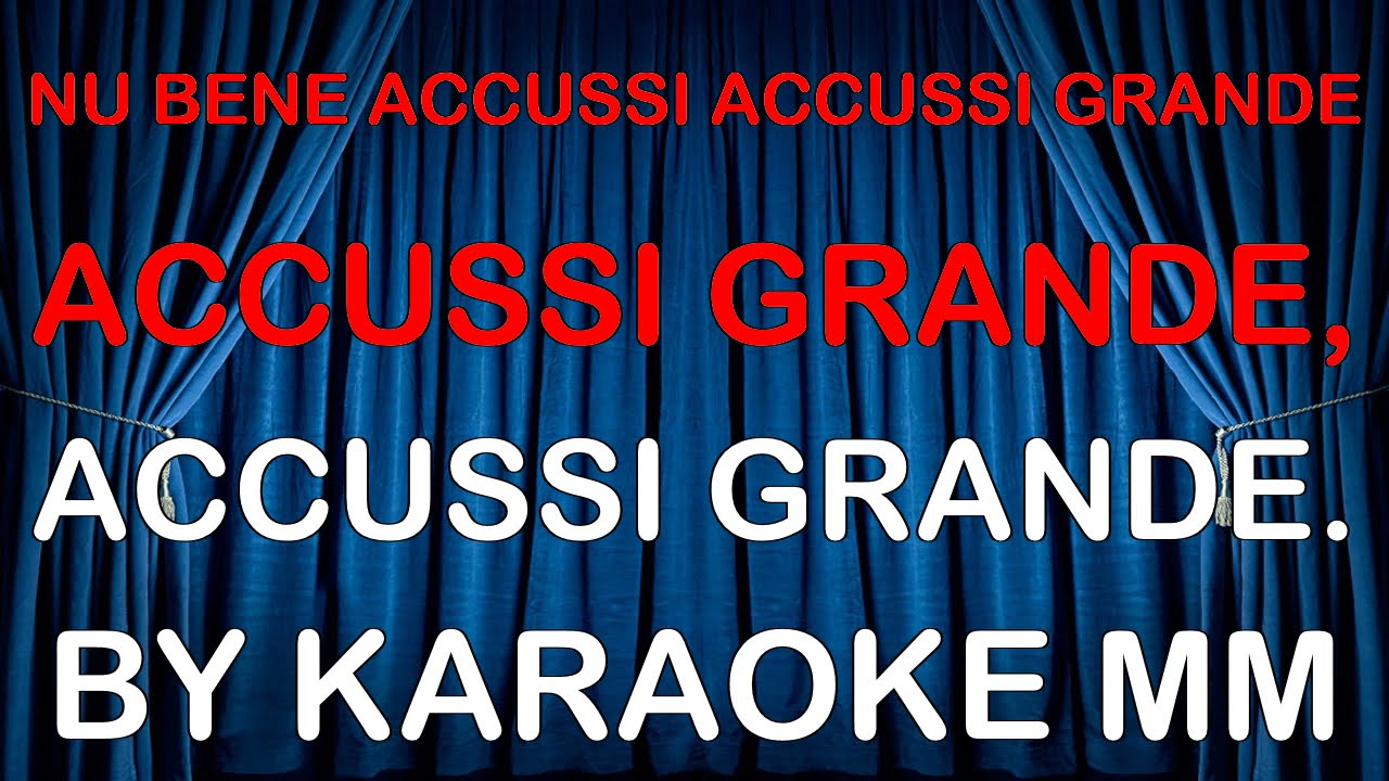 Napoletane classiche  -Tu si na cosa grande SAX KARAOKE MM (fair use)