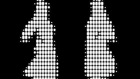 Bad apple - Oric Atmos - text mode dithering  / turbo tape  / frames 5258