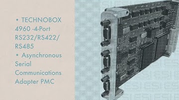 TECHNOBOX 4960, 4-Port RS232 / RS422/ RS485 Async Communications Adapter XMC