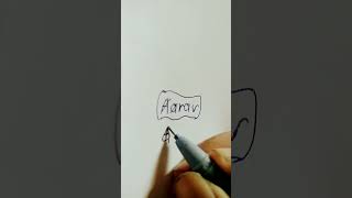 Aarav logo name #drawing #art #trending #comment your name