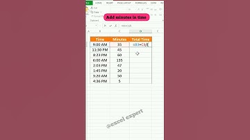 How to minutes add in time in excel !#exceltricks #exceltips #exceltutorial #shortsfeed