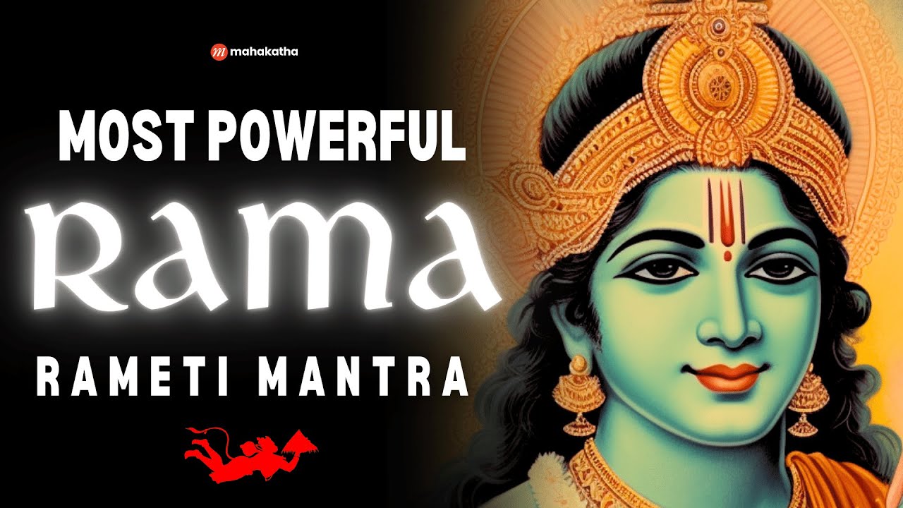 POWERFUL RAMA mantra to remove negative energy   Shri Rama Rameti Rameti Mantra   3 hours