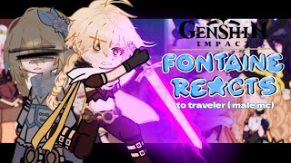 Genshin Impact | Fontaine react to traveler (male mc!) 1/2 | Angst? | ZeYev