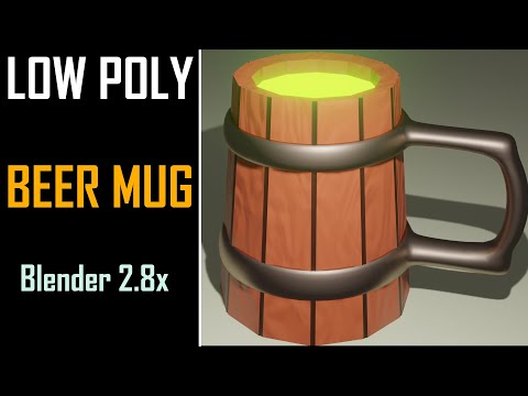 Blender Mug free VR / AR / low-poly 3D model