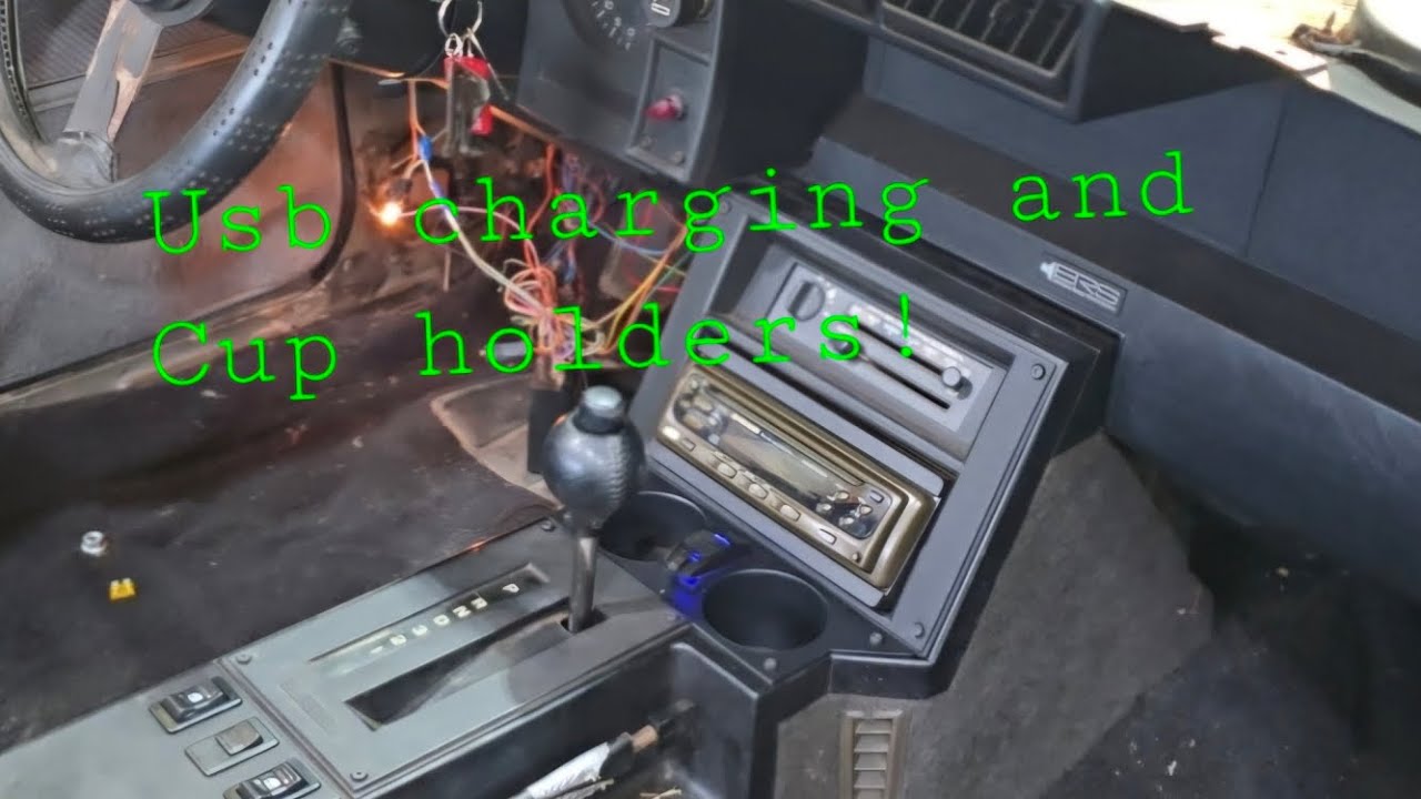 Cup holder install in our 3rdgen Camaro