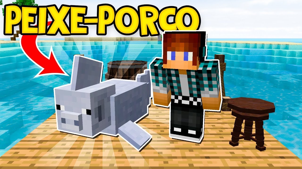 Podcast:Minecraft Mod: Tubarão e Animais REALISTAS !! - Shark  Mod:AuthenticGames