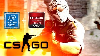 Pentium G4520 + Radeon 7770 test in CS GO