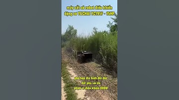 robot cắt cỏ điều khiển từ xa YUCHAI YC195F - 15HP,leo đồi dốc khoẻ,bám đất tốt #shorts #robotcatco