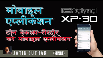 Roland XP30 Tones backup with mobile app Syx lib