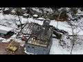 Framing a roof with steel: Shipping Container Castle