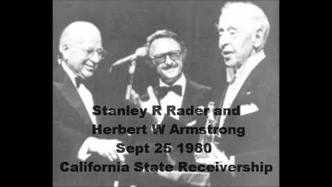 Recievership of the Worldwide Church of God - Stan...