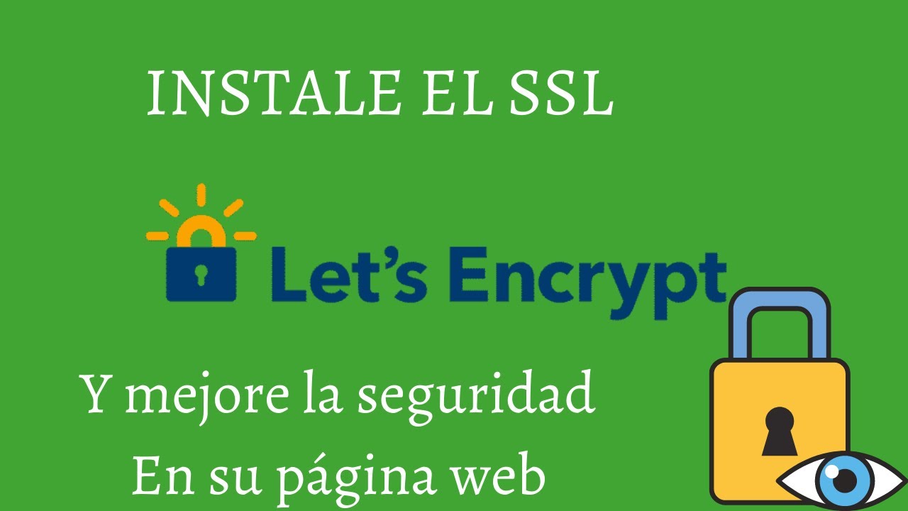 instalar certificado ssl let's encrypt en cpanel 2021 YouTube instalar certificado ssl let's encrypt en cpanel 2021 YouTube