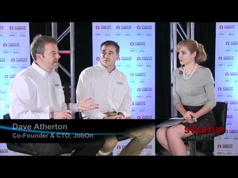 JobOn at the Startup America HD Social Lounge, DEM...