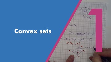 Convex sets | Re-Live of the first lecture