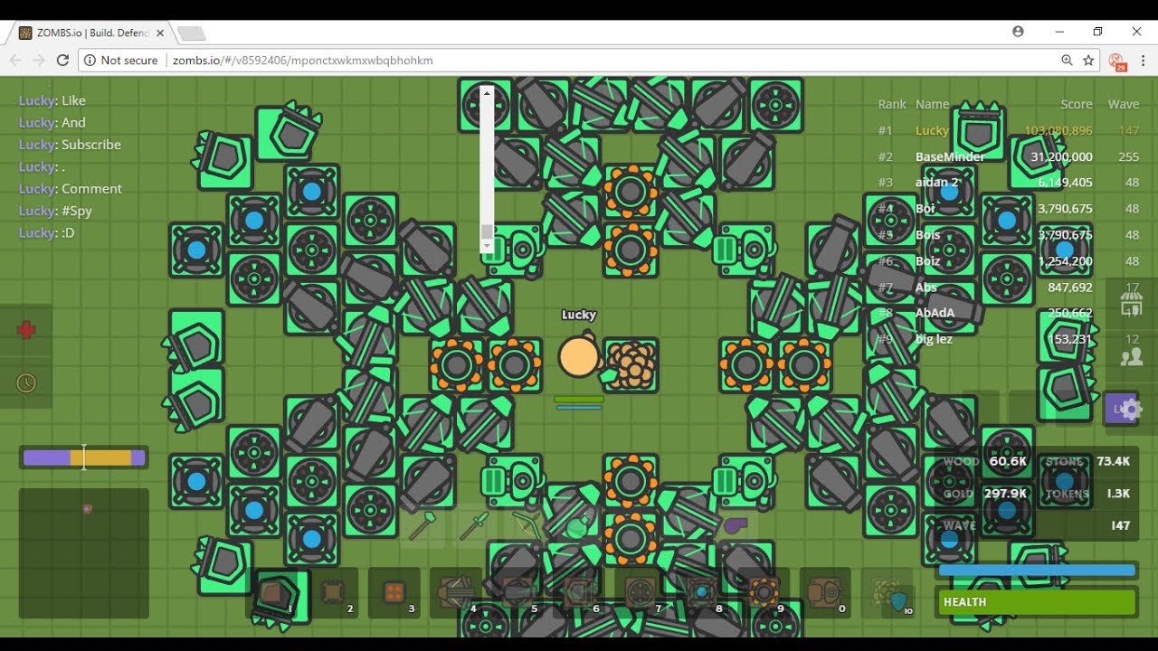 ZOMBS.IO BEST BASE EVER!, AFK BASE