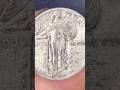 Still a hint of original skin on this 1929 #standinglibertyquarter #coincollecting #silvercoin