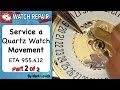 How to service a quartz movement. Part 2. Assembly. ETA 955.412