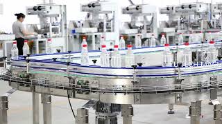 Filled bottle conveyor system