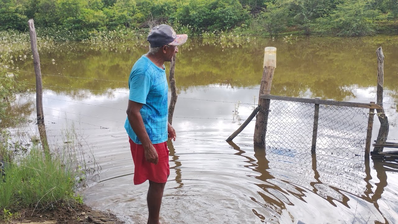 AÇUDE DE MESTRE CÍCERO ENCHEIO COM AS CHUVAS NO SERTÃO. 