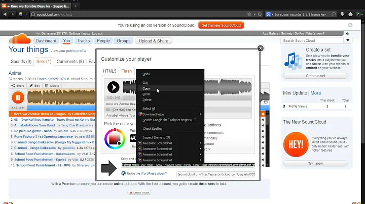 How to Embed set's from soundcloud and add them to your website