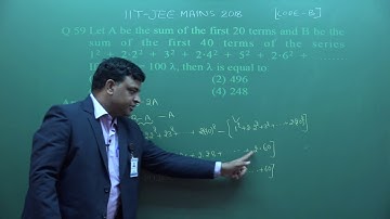 JEE Main 2018 Video Solutions Mathematics Ques.  59 to 60 (Paper Code - B)