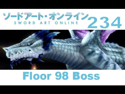 Sword Art Online: Hollow Fragment - PS VITA Walkthrough 234 - Floor 98 Boss "The Kaiser Dragon"