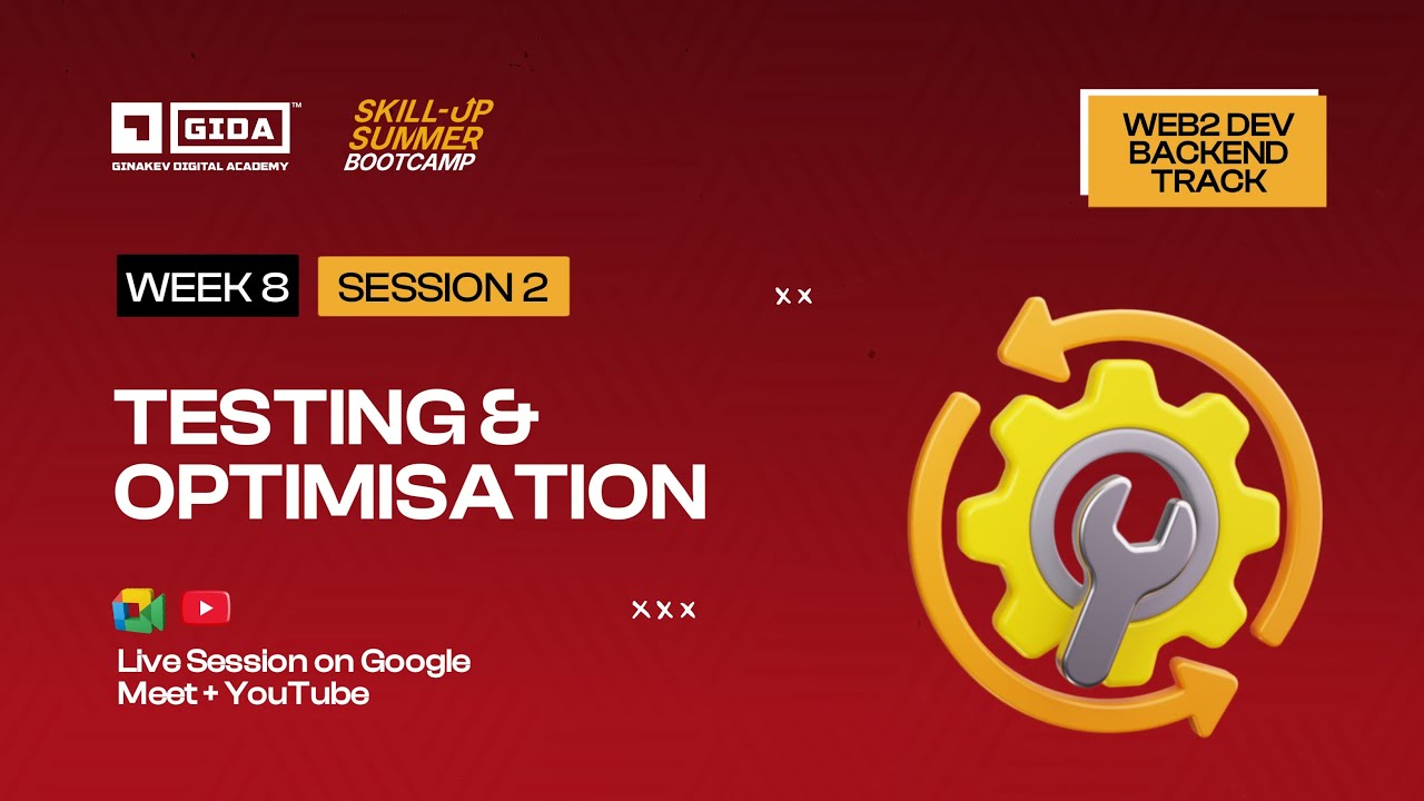 Week 8, Session 2- API Testing and Optimization - YouTube