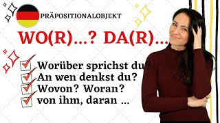 🇩🇪Wo(r)..? und da(r)... //Wovon? Damit und andere Präpositionalobjekte