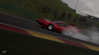 GT7 | HISTORIC SPORTSCAR MASTERS- SPA FRANCORCHAMPS | Ferrari 308 GTB '75 sliding trough corners!